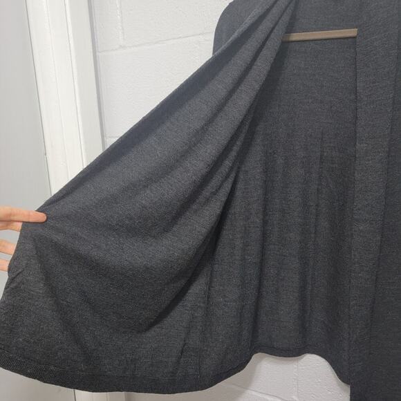 Gap Soft Wool Cardigan Sweater Large Charcoal Grey 751 - Picture 7 of 10